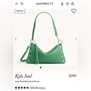 New with Detached Tags Hammitt Lime Zest Green Small Kyle Convertible Bag 💚